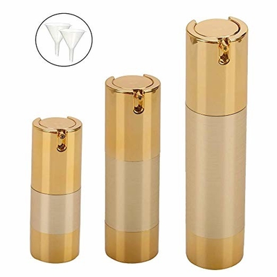 La pompa senz'aria del piccolo oro tecnico UV imbottiglia 15ml 30ml 50ml