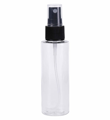 Barattoli cosmetici di plastica 100ml dell'ANIMALE DOMESTICO trasparente con la pompa di 24mm