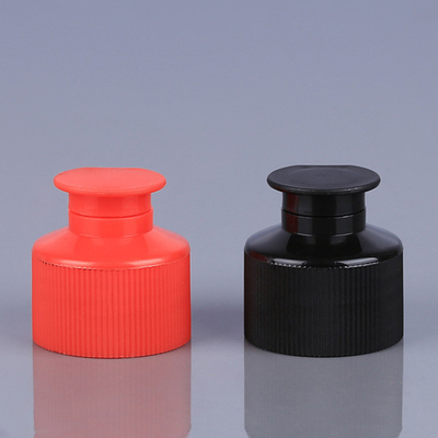 il nero rosso di plastica 28mm di 24mm Flip Top Caps For Bottles