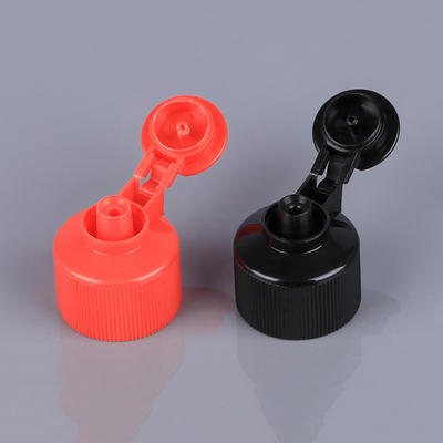 il nero rosso di plastica 28mm di 24mm Flip Top Caps For Bottles