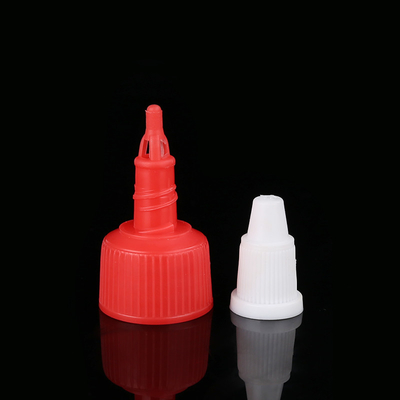 I tappi di bottiglia in opposizione dei tappi di bottiglia cosmetici di superficie costolati non si rovesciano