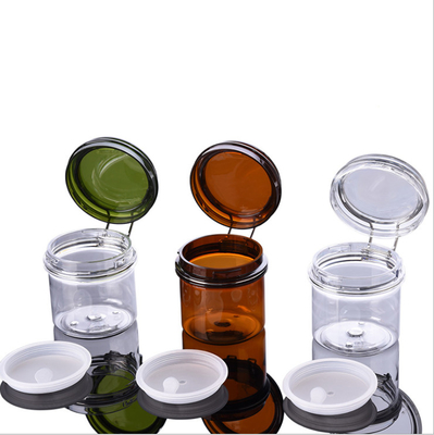 Gli oli delle lozioni rimuovono i barattoli crema vuoti di trucco di Brown con i coperchi 20ml