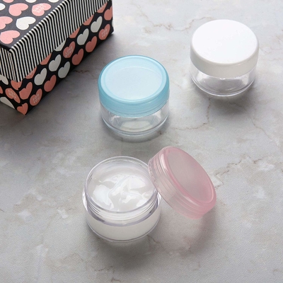 Barattoli di plastica vuoti del barattolo crema cosmetico del ODM 10ml con il cappuccio dei pp