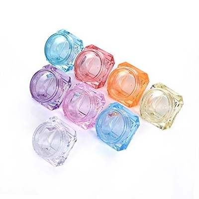 piccoli barattoli crema cosmetici di plastica 5ml con il portatile riutilizzabile dei coperchi