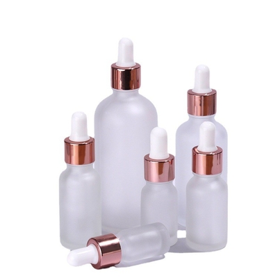 Rose Gold Frosted Eye Dropper imbottiglia 3ml 5ml 10ml 15ml