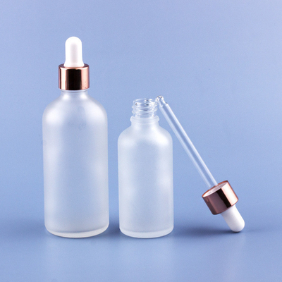 Rose Gold Frosted Eye Dropper imbottiglia 3ml 5ml 10ml 15ml