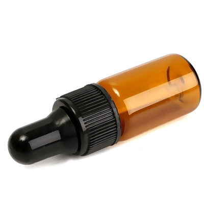 l'olio essenziale 5ml imbottiglia le piccole bottiglie di vetro del contagoccia di Brown