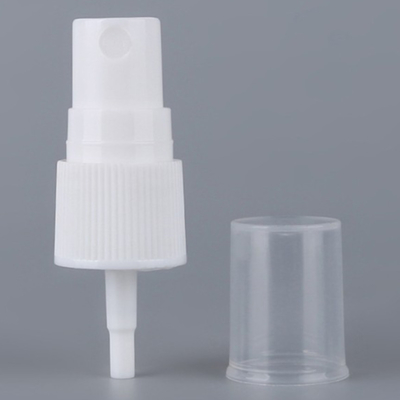 pompa cosmetica costolata bianca della bottiglia dello spruzzatore fine della foschia di 24mm