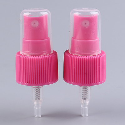 Cappuccio costolato rosa dello spruzzo dell'atomizzatore dello spruzzatore 24mm della pompa della foschia con la metropolitana