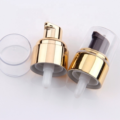 Di pompa di alluminio di trattamento dell'oro 20/410 per la bottiglia cosmetica