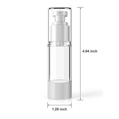 Bottiglia senz'aria di plastica 30ml 50ml della pompa di LinDeer 1 Oz di cura di pelle