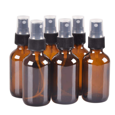 barattoli cosmetici della bottiglia dello spruzzo di 50ml Brown con la pompa di 24MM per liquido